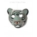 FixtureDisplays® Used White Tiger PVC Mask Costume Accessory Child KidsAdult Animal Holloween 18513